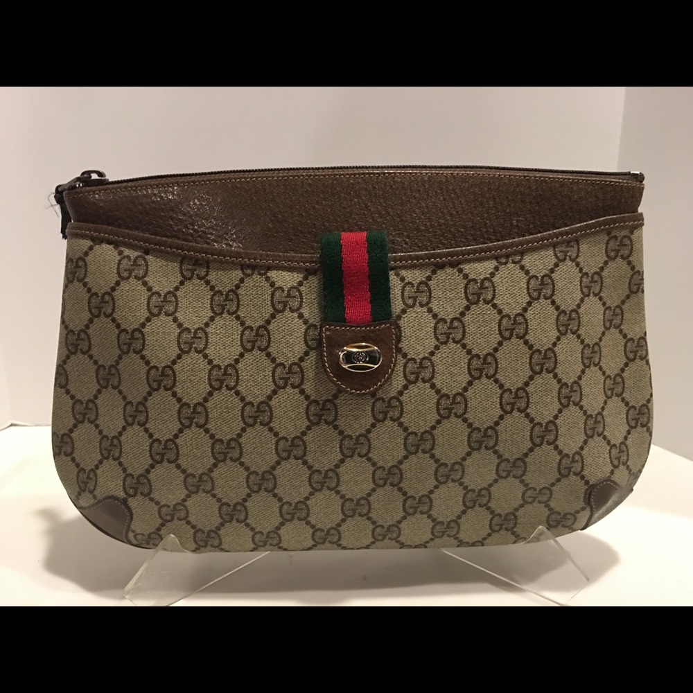 Vtg.Gucci GG Supreme Web Swagger Convertible Bag